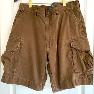 Polo Ralph Lauren Heavyweight Cotton Dark Chocolate Cargo Shorts - 36